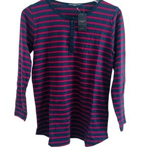 Honeysuckle Rose Striped Short Sleeve Shirt